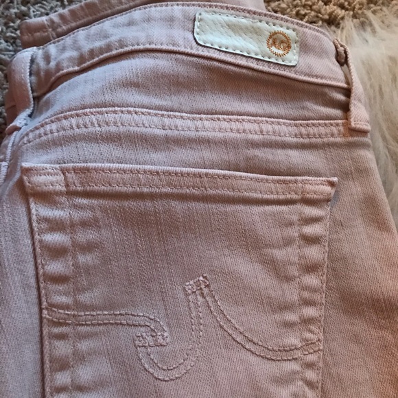 Ag Adriano Goldschmied Denim - ⭐️AG blush color denim skinny straight jeans (31R)